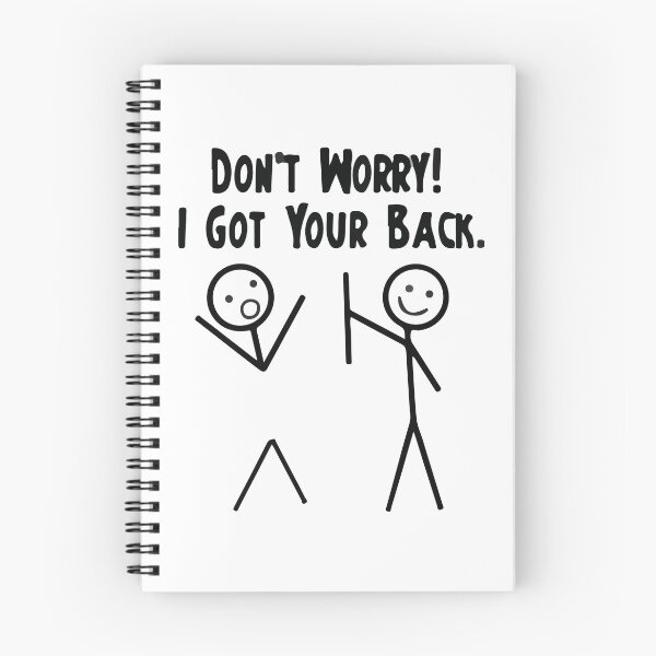Item preview, I Got Your Back Funny Stick Figure Joke designed and sold by BrownHorse90s.