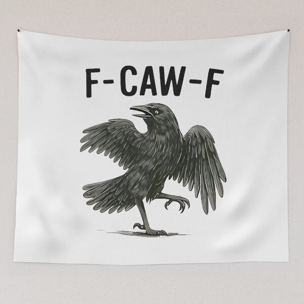Item preview, F-Caw-F Funny Raven Pun – Gothic Raven Humor designed and sold by DakirooStudio.