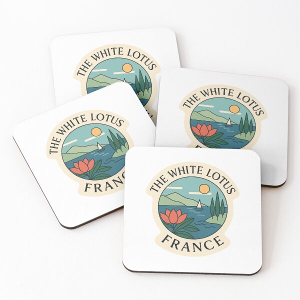 Item preview,  The White Lotus France Riviera Scene with Sunset Coastline designed and sold by Aryabek.