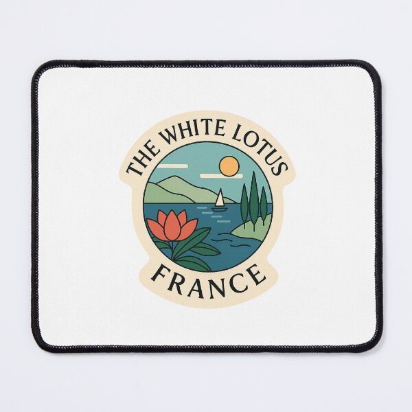 Item preview, The White Lotus France Riviera Scene with Sunset Coastline designed and sold by Aryabek.
