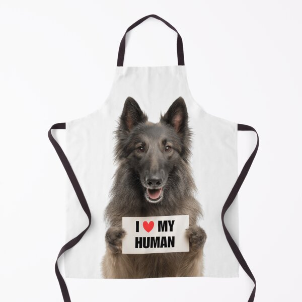Item preview, Cute Belgian Sheepdog with Signboard I love my Human  designed and sold by LazyOwlStore.