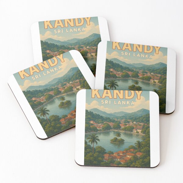 Item preview,  Kandy Lake and Cityscape with Central Highlands, Sri Lanka designed and sold by Aryabek.