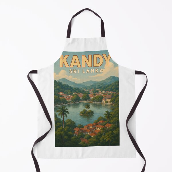Item preview,  Kandy Lake and Cityscape with Central Highlands, Sri Lanka designed and sold by Aryabek.
