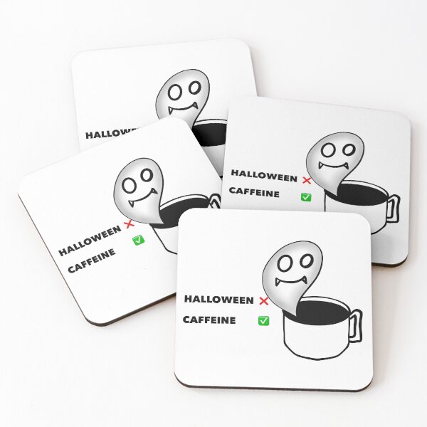 Item preview, Illustration cartoon Halloween and caffein designed and sold by nongsao4.