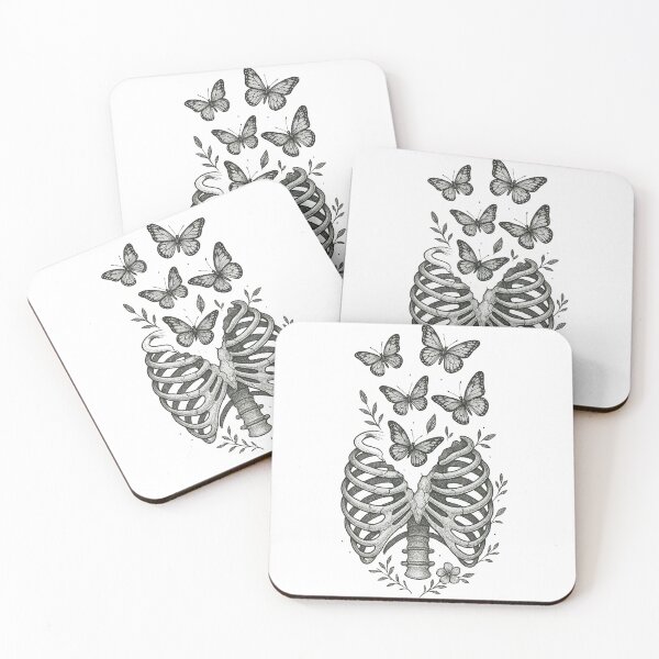 Item preview, Butterflies Emerging from Ribcage designed and sold by Retrics Studio.