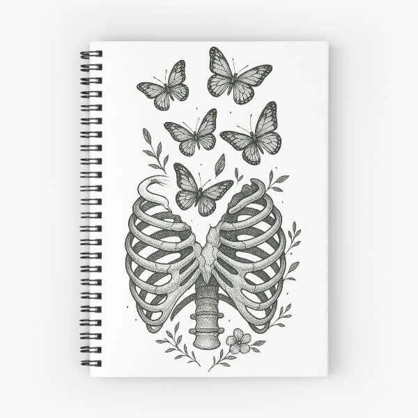 Item preview, Butterflies Emerging from Ribcage designed and sold by Retrics Studio.