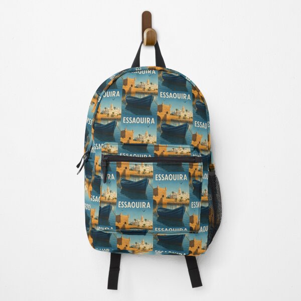 Item preview, Essaouira Morocco with Historic Seafront and Boat designed and sold by Aryabek.