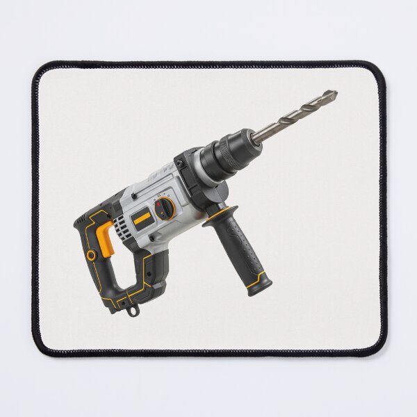 Item preview, Hammer Drill Illustration, Vintage Power Tool Artwork, Heavy Duty Construction and DIY Hammer Drill Design designed and sold by bvdesignart.