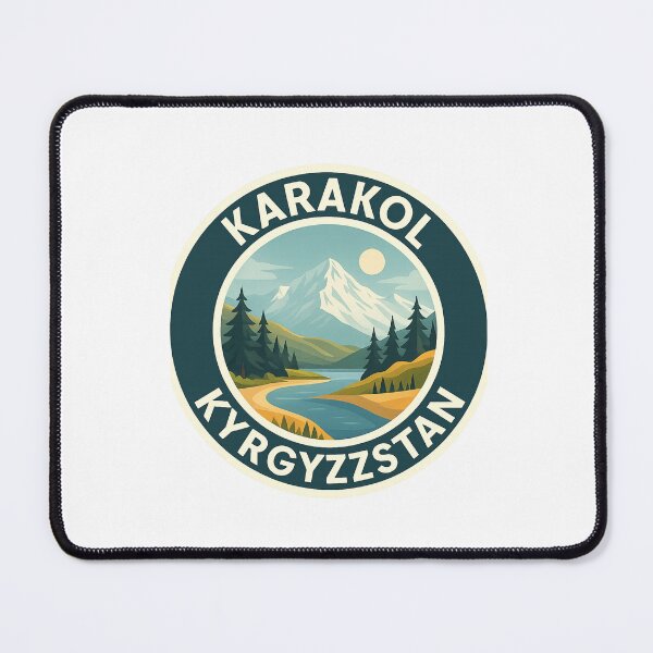 Item preview, Karakol Kyrgyzstan with River and Tien Shan Mountains designed and sold by Aryabek.