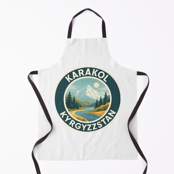 Item preview, Karakol Kyrgyzstan with River and Tien Shan Mountains designed and sold by Aryabek.