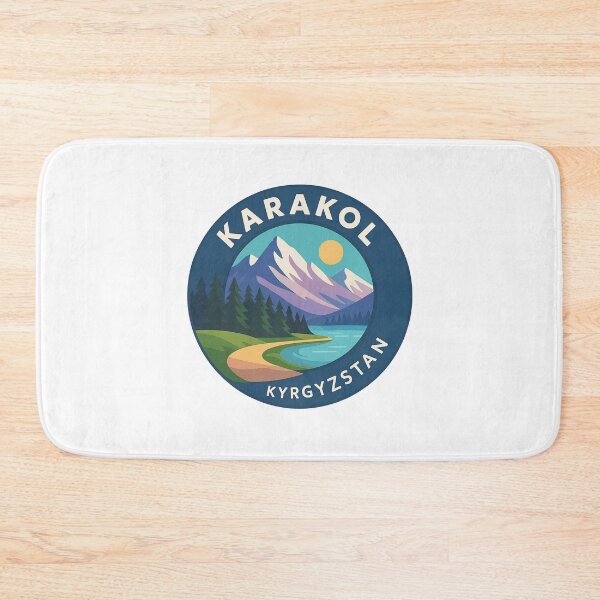 Item preview, Karakol Kyrgyzstan with Forest Trail and Sunset Peaks designed and sold by Aryabek.