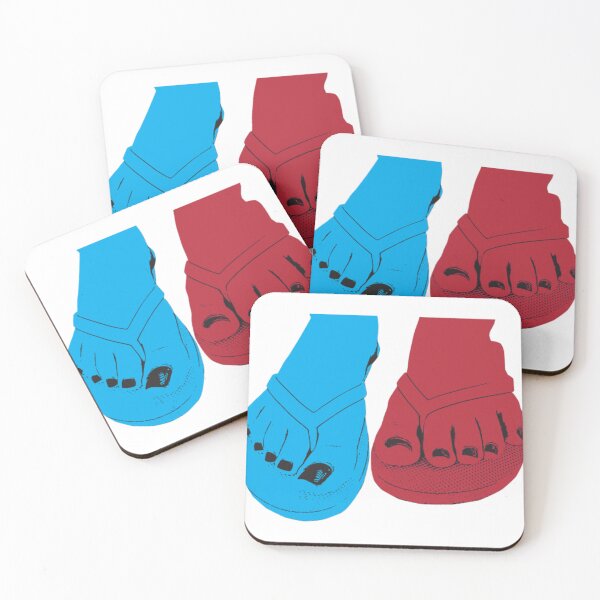 Item preview, Bold Pop Art Flip-Flop Feet in Dual Tone designed and sold by slmfams.