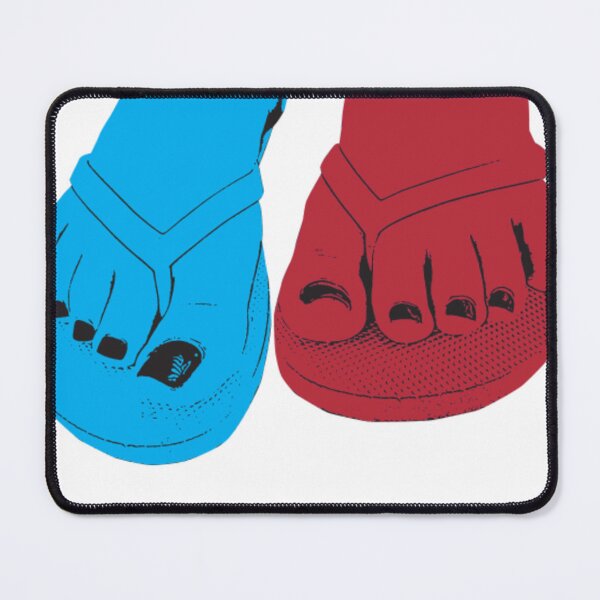 Item preview, Bold Pop Art Flip-Flop Feet in Dual Tone designed and sold by slmfams.