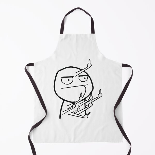 Item preview, Multiple Middle Fingers Rage Face Meme designed and sold by BrownHorse90s.