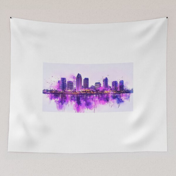 Item preview, San Diego Skyline With The USS Midway Tommy McDaniel designed and sold by Sanrety.