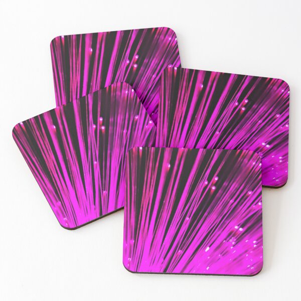 Item preview, "Pink Neon Fiber Dots Abstract. designed and sold by Tina240210.
