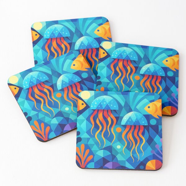 Item preview, Color dance under blue surface designed and sold by Sigtrix.