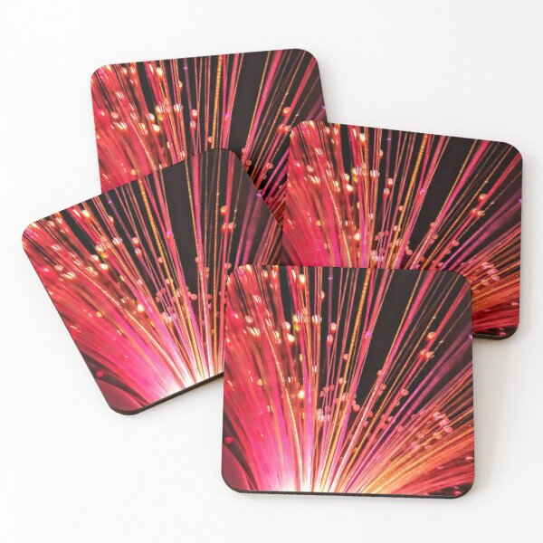 Item preview, Red Neon Fiber Dots Abstract. designed and sold by Tina240210.