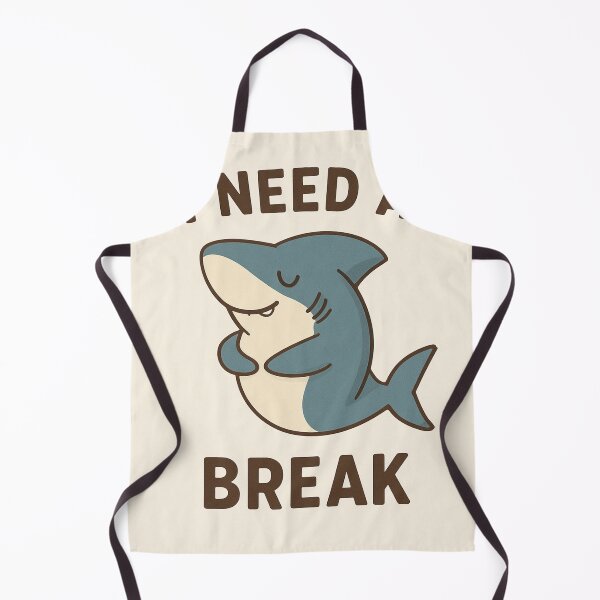 Item preview, I Need a Break – Tired Shark designed and sold by BumbleVee ☀️.