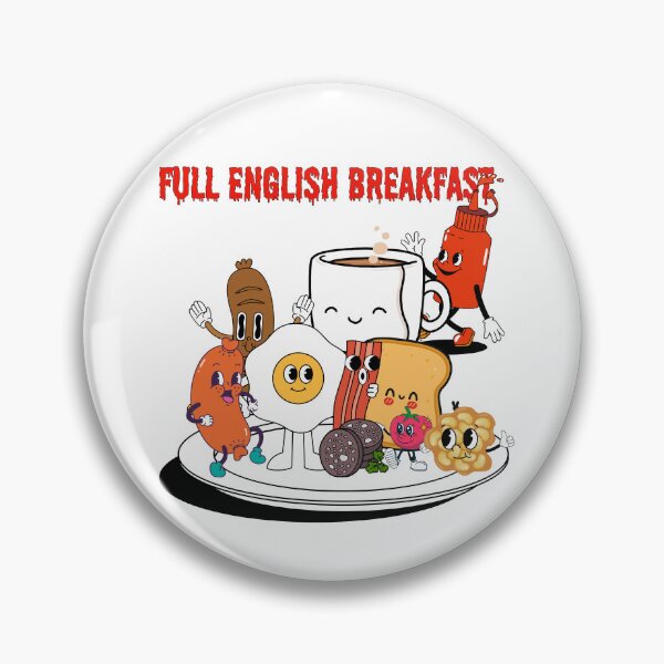 Item preview, Full English breakfast, retro design of English breakfast tea and British breakfast  designed and sold by BigfeetLittlepaws.