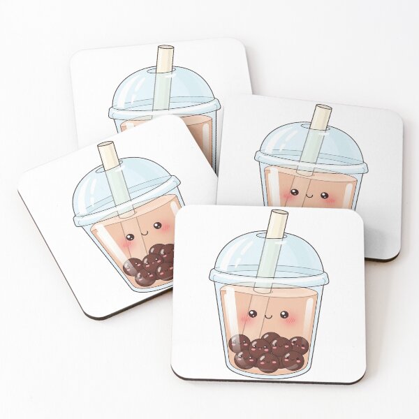 Item preview, Cute Kawaii Bubble Tea with Happy Boba designed and sold by istoriadesign.