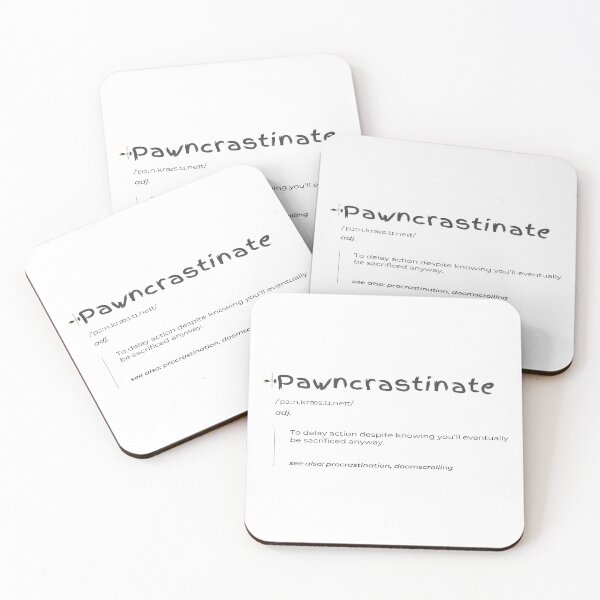 Item preview, Pawncrastinate – The Art of Inevitable Procrastination designed and sold by PawnShiftGoods.