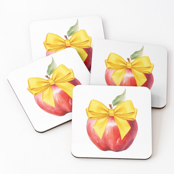 Item preview, Fall Apple Cute Yellow Coquette Bow designed and sold by gillys.