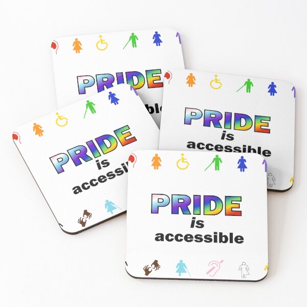 Item preview, Pride is accessible designed and sold by Wiibidi Creative.