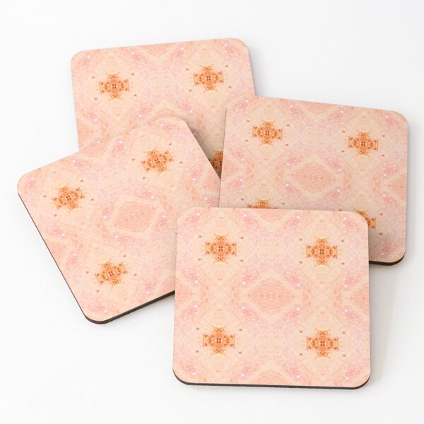 Item preview, Azulejo de diamante brillante rosa naranja ffc6b4 designed and sold by Art in My Loft.