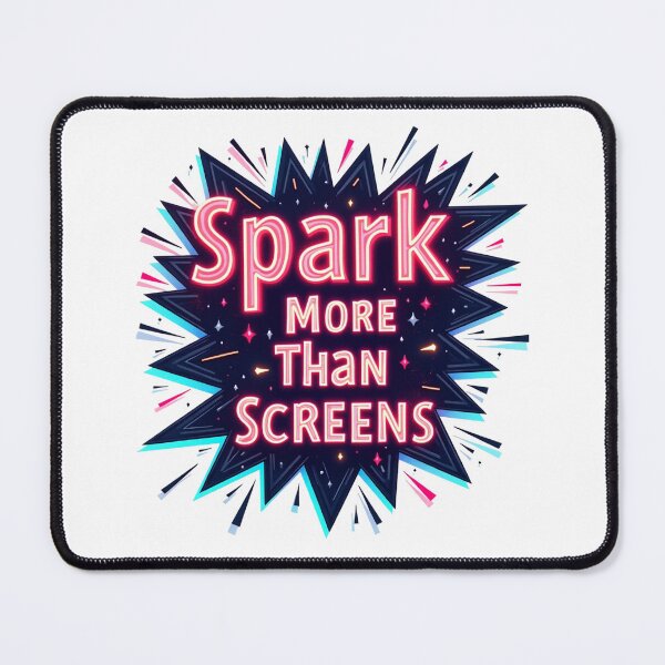 Item preview, Spark More Than Screens. Motivational Quote Neon Typography Design designed and sold by Aarvya Fashion Club ( A.F.C ).
