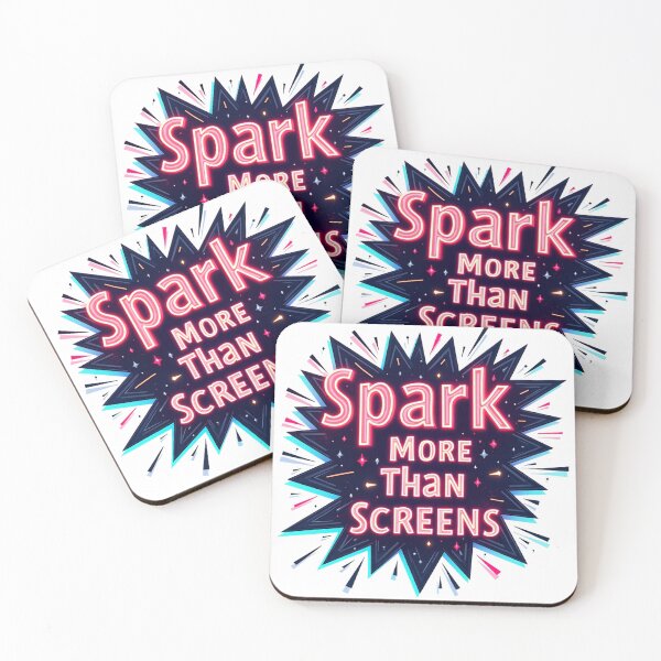 Item preview, Spark More Than Screens. Motivational Quote Neon Typography Design designed and sold by Aarvya Fashion Club ( A.F.C ).
