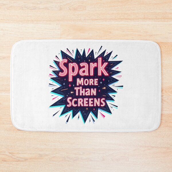 Item preview, Spark More Than Screens. Motivational Quote Neon Typography Design designed and sold by Aarvya Fashion Club ( A.F.C ).