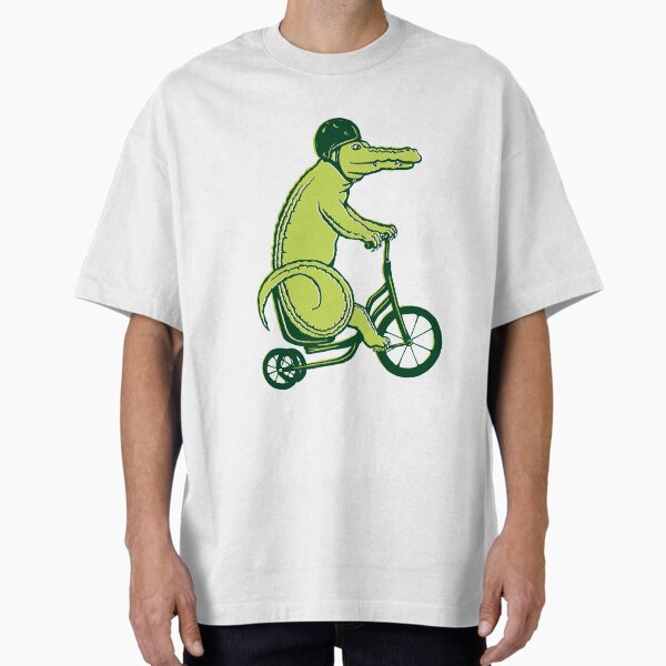 Item preview, Crocodile on bike  designed and sold by Amélie  Legault.