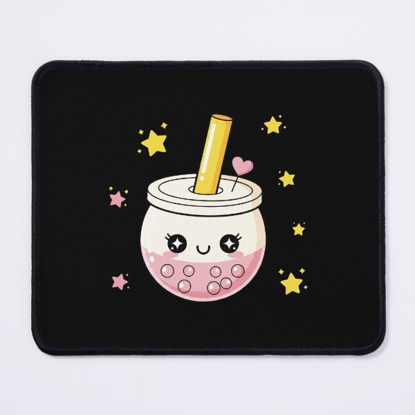 Item preview, Cute Kawaii Pink Boba with Stars designed and sold by istoriadesign.