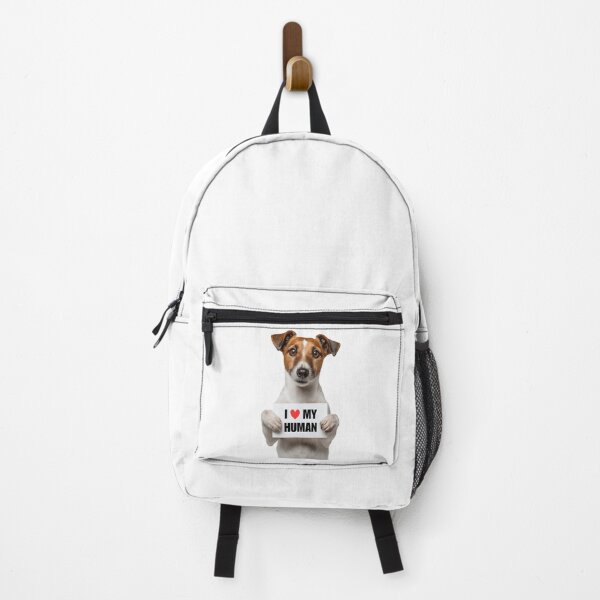 Item preview, Cute Smooth Fox Terrier dog with Signboard I love my Human  designed and sold by LazyOwlStore.
