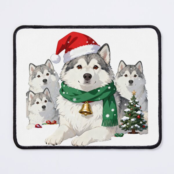 Item preview, Alaskan Malamute Merry Christmas designed and sold by forget45studio.