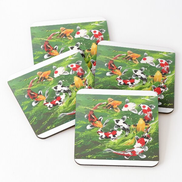 Item preview, 6 Circle of Koi Harmony in Vibrant Colors designed and sold by CassieReilley.