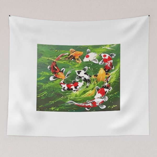 Item preview, 6 Circle of Koi Harmony in Vibrant Colors designed and sold by CassieReilley.