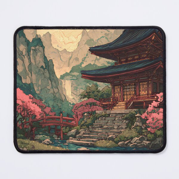 Item preview, Peaceful Japanese Temple designed and sold by bapupa.