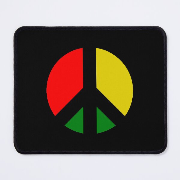 Item preview, Rasta CND Ban the Bomb Peace Symbol designed and sold by Mark-Ewbie.