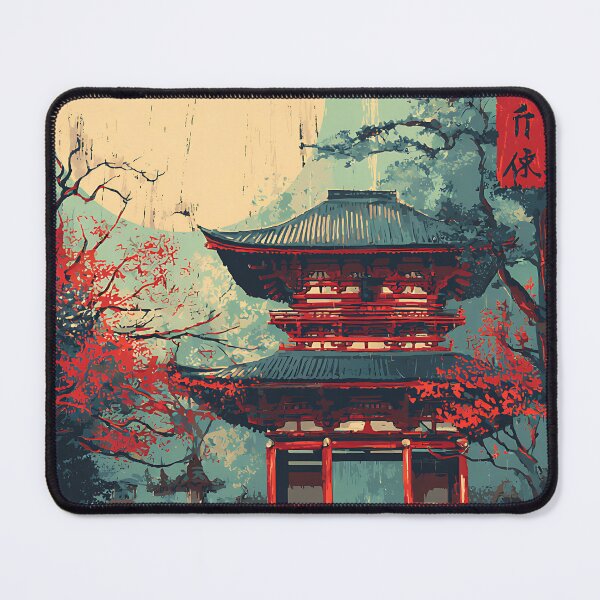 Item preview, Sacred Japanese Temple designed and sold by bapupa.