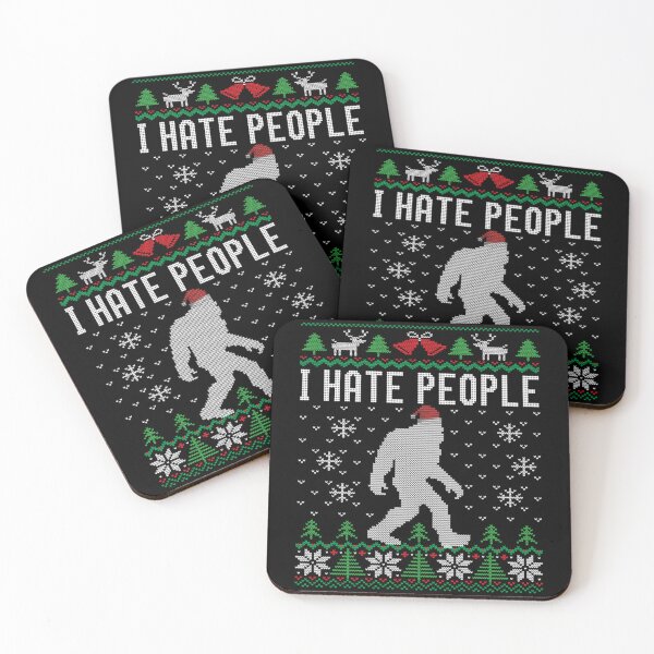 Item preview, Bigfoot Santa Ugly Christmas Sasquatch I Hate People designed and sold by MaryPadillapm.