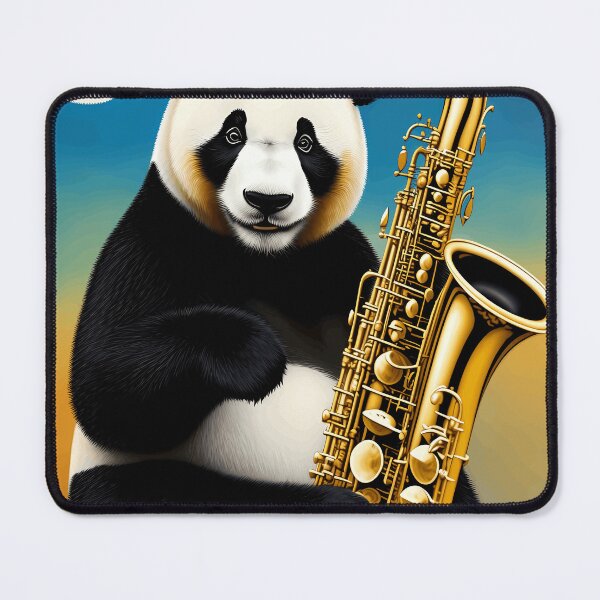 Item preview, Panda Jazz Jam Saxophone Extravaganza designed and sold by BreanaStoreArt.
