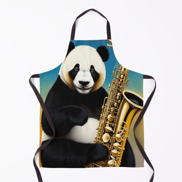 Item preview, Panda Jazz Jam Saxophone Extravaganza designed and sold by BreanaStoreArt.