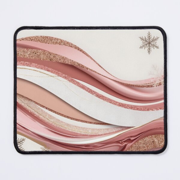 Item preview, Abstract Pinkmas Waves – Elegant Holiday Art designed and sold by LaLi-Designs.