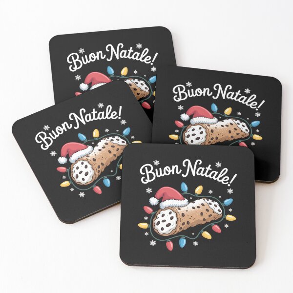 Item preview, Cannolo Merry Christmas In Italian Buon Natale designed and sold by tearbytea.