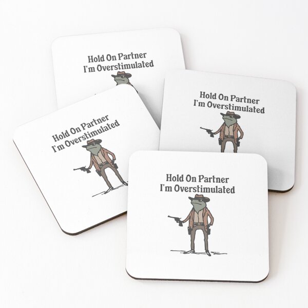 Item preview, Hold On Partner I'M Overstimulated designed and sold by zahrizafeder.