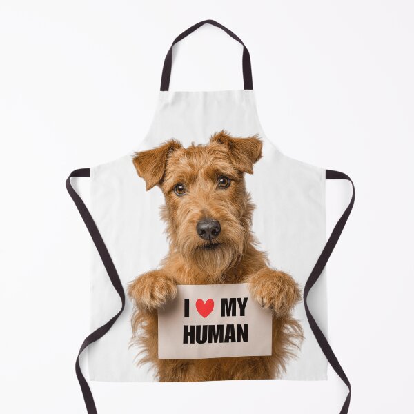Item preview, Cute Irish Terrier dog with Signboard I love my Human  designed and sold by LazyOwlStore.