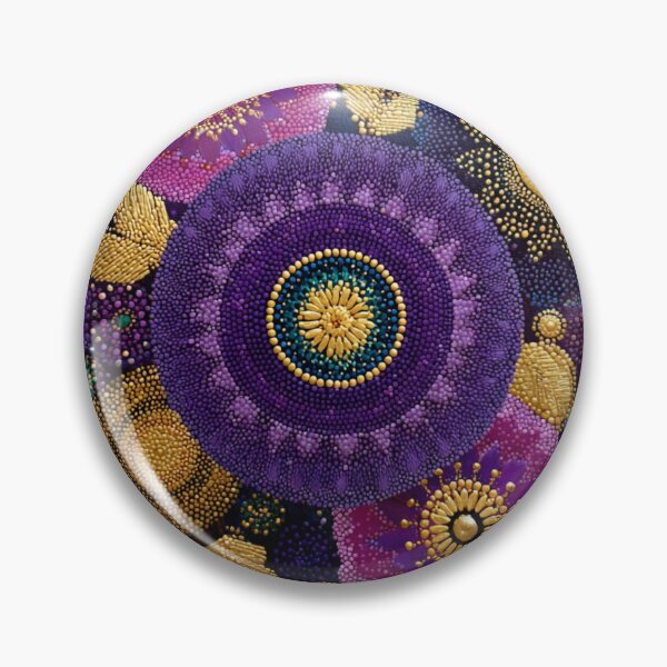 Item preview, Aboriginal Inspired Dot Art - Midnight Wildflowers Garden designed and sold by GrinGalore.