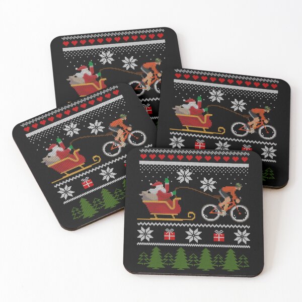Item preview, Bike Sledding Santa Christmas Cycling designed and sold by MaryPadillapm.